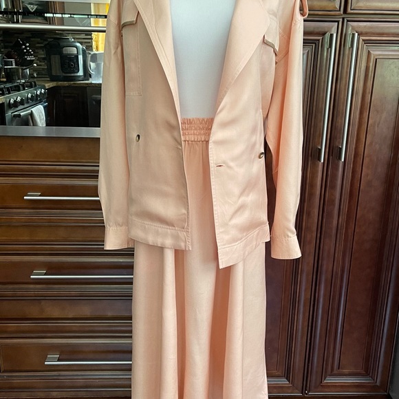 Eleanor P Brenner Women's Vintage 100% Silk Power Pink Jacket /Skirt 2 pc set - Picture 8 of 14
